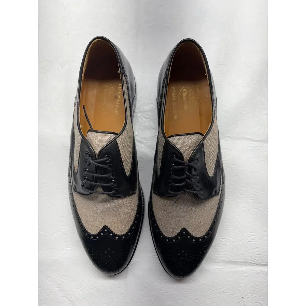 Handmade Church's Prima Classe 10.5 Spectator Wingtip Oxfords Prada Era Like New